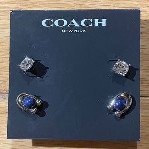 Dazzling Duo of COACH Stud Earrings